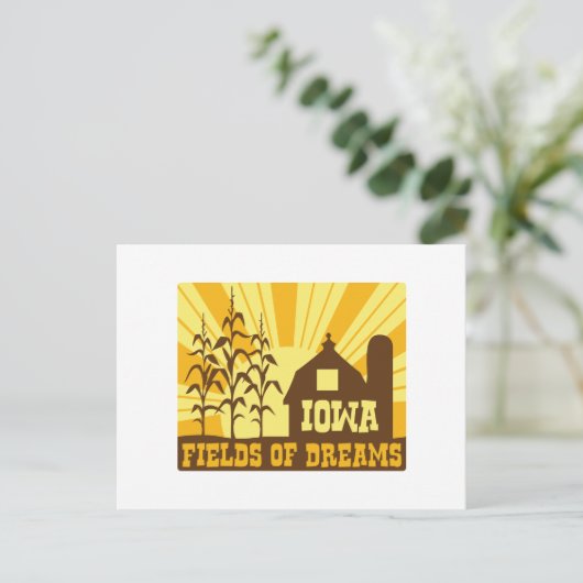 Traumfelder Postkarte (Stehend Vorderseite)