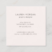 Traumfelder | Square Business Card Quadratische Visitenkarte (Rückseite)