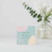 Traumfelder | Square Business Card Quadratische Visitenkarte (Stehend Vorderseite)