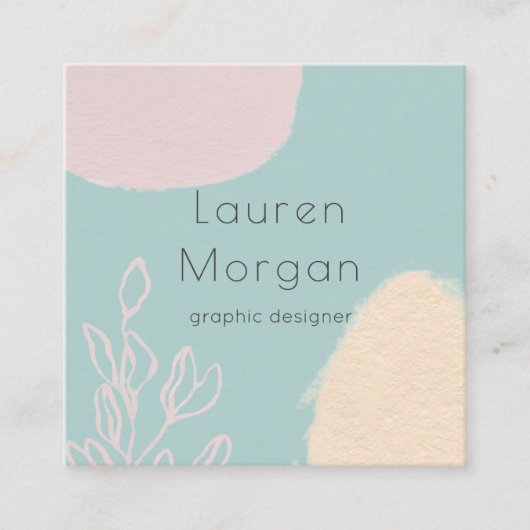 Traumfelder | Square Business Card Quadratische Visitenkarte (Vorderseite)