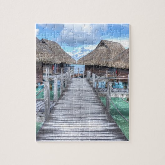 Traumferien Bora Bora Overwater Bungalowe Puzzle (Vertikal)