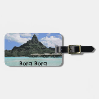 Traumferien Bora Bora Tahiti Atoll-Bildung Gepäckanhänger