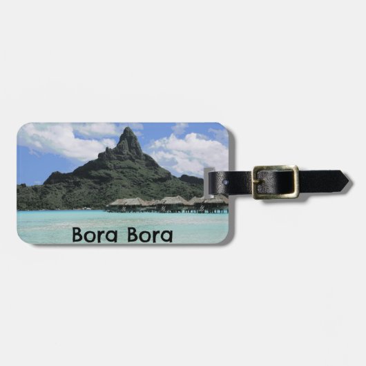 Traumferien Bora Bora Tahiti Atoll-Bildung Gepäckanhänger (Vorderseite horizontal)