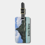 Traumferien Bora Bora Tahiti Atoll-Bildung Gepäckanhänger (Vorderseite vertikal)