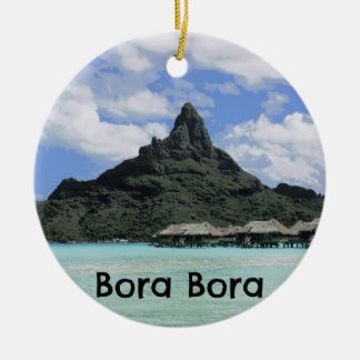Traumferien Bora Bora Tahiti Atoll-Bildung Keramik Ornament