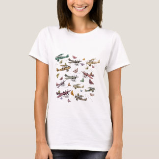 Traumflug: Flugzeuge und Schmetterlinge T-Shirt