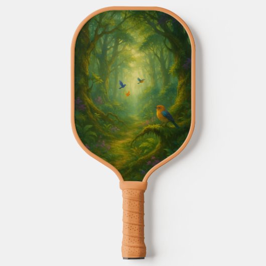 Traumflug in Waldesschatten Pickleball Schläger (Vorderseite)