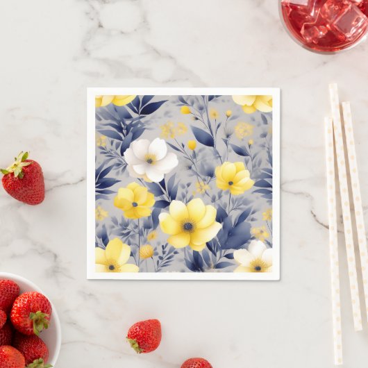 Traumgelb und graufarben serviette (Beispiel)