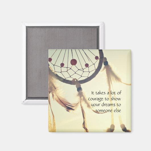 Traumger - Es braucht Mut Magnet (Vorderseite/Rückseite)