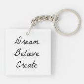 Traumglaube Wiederholung Schlüsselanhänger (Rückseite)