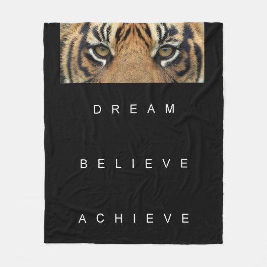 Traumglauben motivierend fleecedecke (Vorderseite)