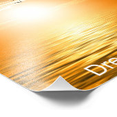 Traumglauben motivierend fotodruck (Ecke)