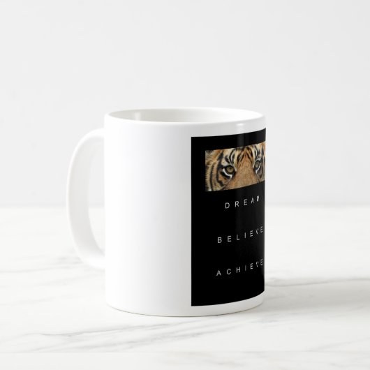 Traumglauben motivierend kaffeetasse (Vorderseite Links)