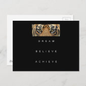 Traumglauben motivierend postkarte (Vorne/Hinten)