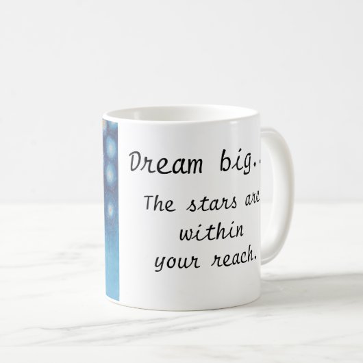 Traumgroße die Sterne sind innerhalb Ihrer Kaffeetasse (VorderseiteRechts)