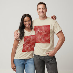 Traumgroßes. Bokeh Rotbeschaffenheit T-Shirt