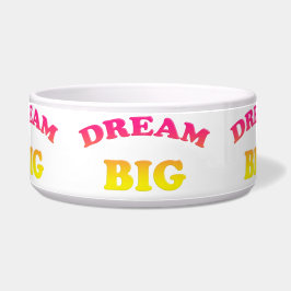 Traumgroßes. Dekorativer Steigungstext Napf