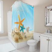 Traumgroßes - setzen Sie Szene mit Starfish u. Duschvorhang (Beispiel)