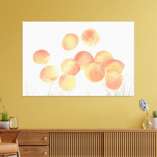 Traumhaft für Aprikosen im Winter Leinwand (Insitu (Wohnzimmer))