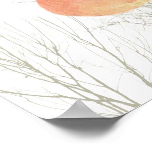 Traumhaft für Aprikosen im Winter Poster (Ecke)