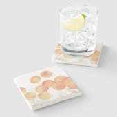 Traumhaft für Aprikosen im Winter Steinuntersetzer (Seitenansicht)