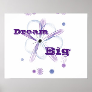 Traumhaft Große Blume Kunst Inspiration Poster