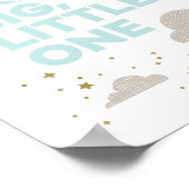 Traumhaft Große, Kleine Kunst in Aqua Poster (Ecke)