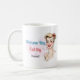 Traumhaft Grosses Demotivitäts-Funny Retro Pinup Kaffeetasse