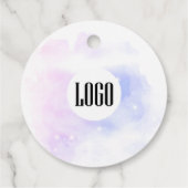 Traumhaft pastellfarbener Himmel Splash Geschäft d Geschenkanhänger (Rückseite)