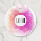 Traumhaft pastellfarbener Himmel Splash Geschäft d Geschenkanhänger (Rückseite)