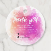 Traumhaft pastellfarbener Himmel Splash Geschäft d Geschenkanhänger (Vorderseite)