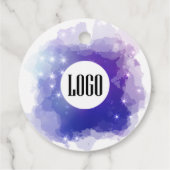 Traumhaft pastellfarbener Himmel Splash Geschäft d Geschenkanhänger (Rückseite)