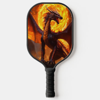 Traumhaft Pickleball mit Dragon Wasserfarbe Kunst Pickleball Schläger