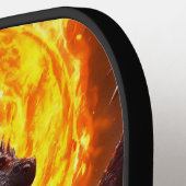 Traumhaft Pickleball mit Dragon Wasserfarbe Kunst Pickleball Schläger (Linke Seite)