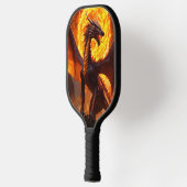 Traumhaft Pickleball mit Dragon Wasserfarbe Kunst Schläger (Links)