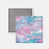 Traumhaft rosa und blauer Himmel Magnet (Vorderseite/Rückseite)