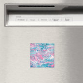 Traumhaft rosa und blauer Himmel Magnet (In Situ (Geschirrspüler))