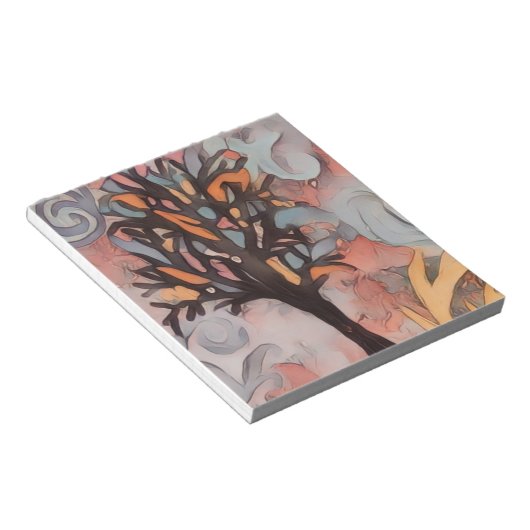 Traumhaft Tree Art Malerei Notizblock (angewinkelt)