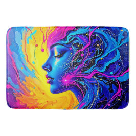 Traumhafte Abstrakte Frau Badematte