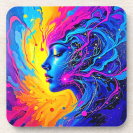 Traumhafte Abstrakte Frau Getränkeuntersetzer