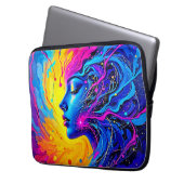 Traumhafte Abstrakte Frau Laptopschutzhülle (Vorderseite Links)