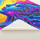 Traumhafte Abstrakte Frau Sherpadecke (3/4)