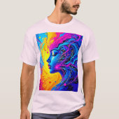 Traumhafte Abstrakte Frau T-Shirt (Vorderseite)
