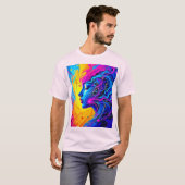 Traumhafte Abstrakte Frau T-Shirt (Vorne ganz)