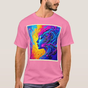 Traumhafte Abstrakte Frau T-Shirt