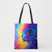 Traumhafte Abstrakte Frau Tasche (Vorderseite)