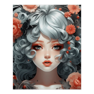 Traumhafte Anime-Couture-Kunst: Vintage-Little-Bla Poster