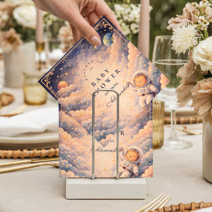 Traumhafte Astronauten-Wolkenlandschaft-Baby-Party Serviette