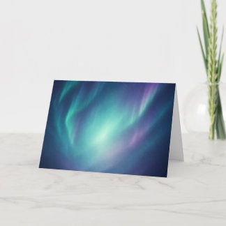 Traumhafte Aurora-Borealis-Grußkarte Karte