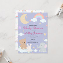 Traumhafte Babyparty-Einladung